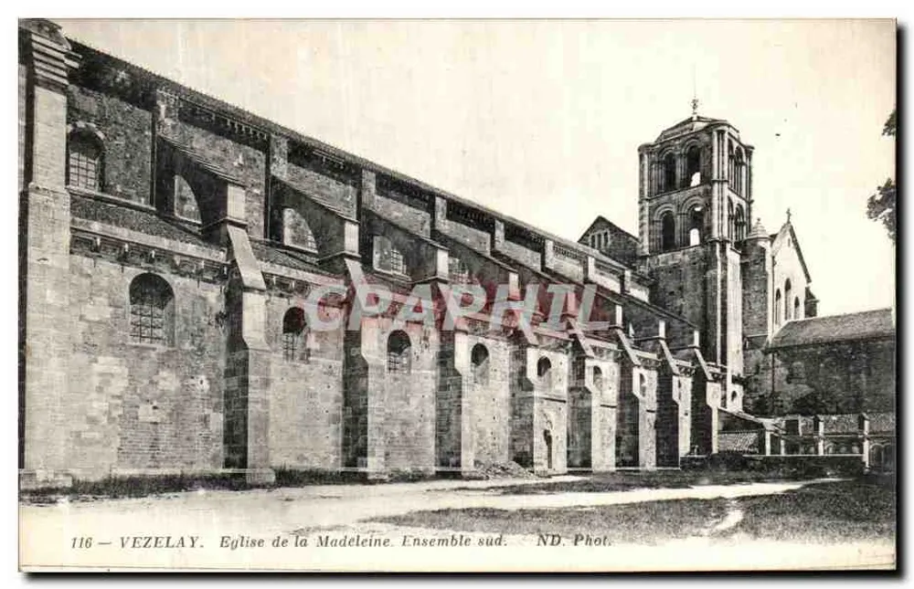 Vézelay — Kirche der Madeleine. Südflügel. ND. Phot. - Vorderseite