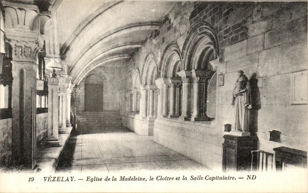 Vézelay — Kirche der Madeleine, der Cloister und die Kapitelhalle — ND - Vorderseite