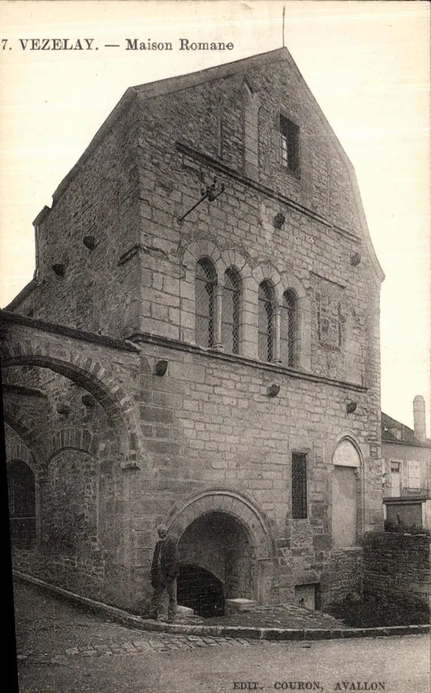 Vézelay — Casa Romana — Ed. Couron, Avallon - Frente
