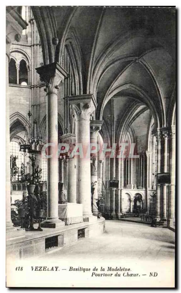 Vézelay — Basilique de la Madeleine. Ansicht des Chors — ND - Vorderseite