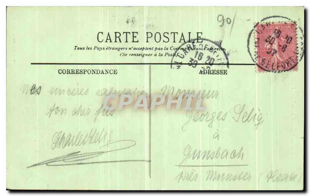 Belfort — « Quand Même » — estátua do Sr. Lumbrens, n°22 - Verso