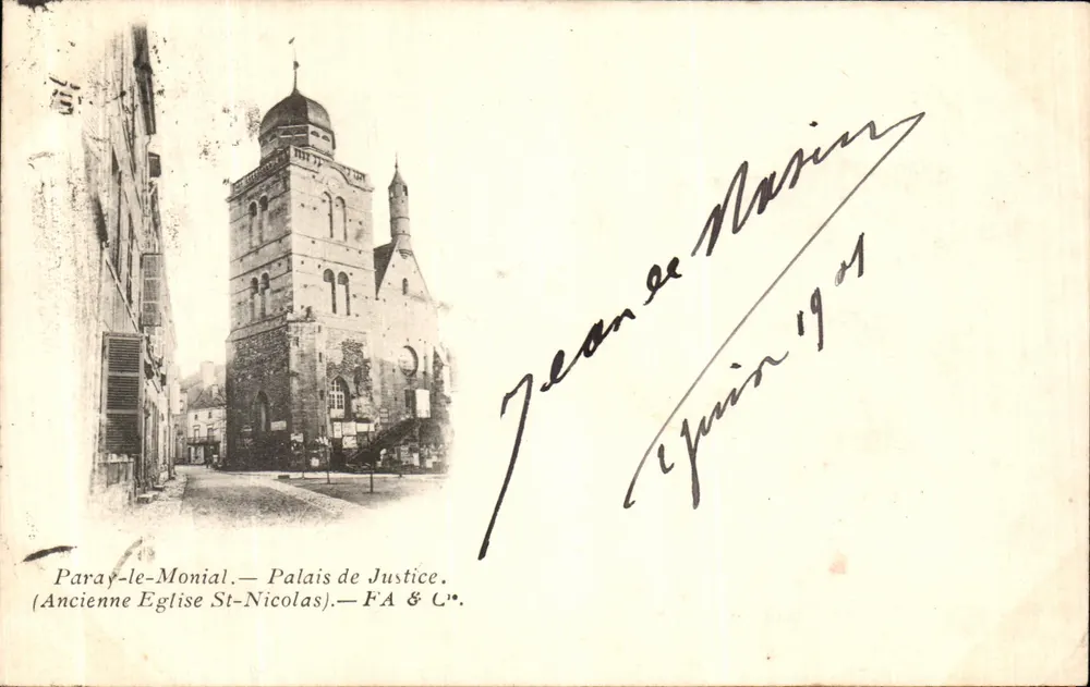 Paray-le-Monial — Palast der Justiz (Ehemalige Kirche St. Nikolaus) — FA & C° - Vorderseite