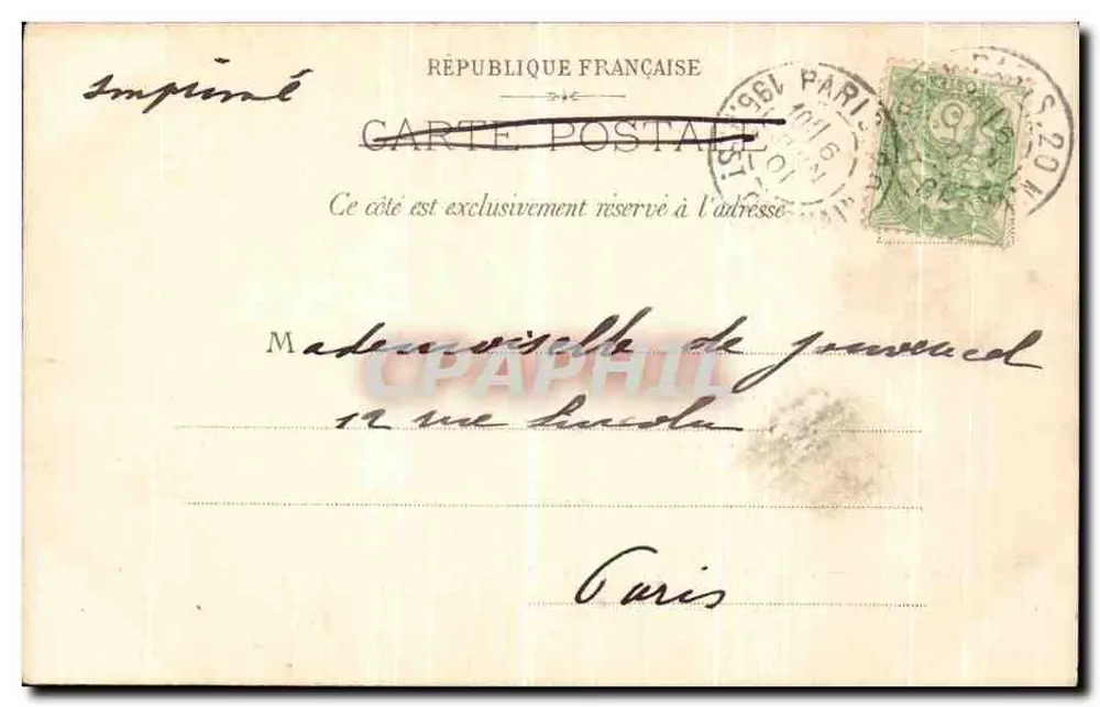Paray-le-Monial — Residência dos Capelãos — FA & C° - Verso