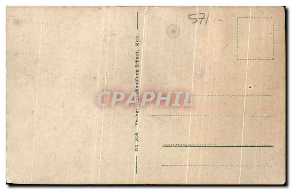 Metz — Vista da Mittelbrücke — Verlag Schmid, n° 3068 - Verso