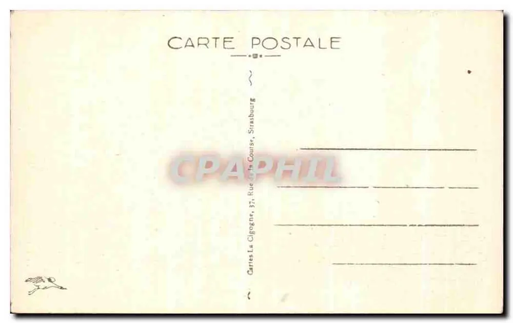 Metz - Il Palazzo del Governatore — Cartes La Cigogne, Strasburgo - Verso