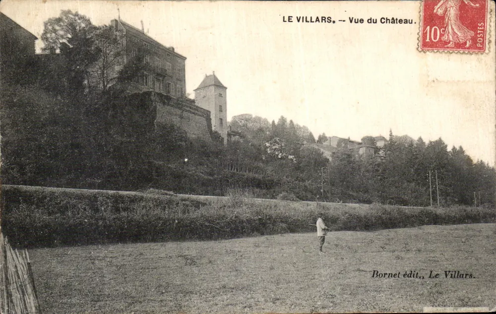 Le Villars — Vista do Castelo — Bornet editor, Le Villars - Frente