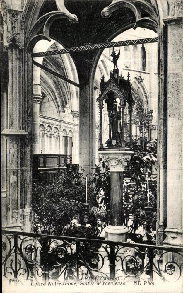 Kirche Notre-Dame, Wunderstatue — Lepine (Marne) — LEPINE (Marne). ND Phot. - Vorderseite