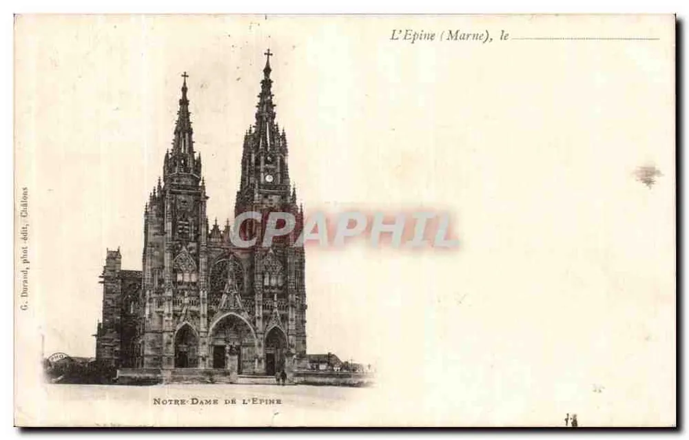 Notre-Dame de l'Épine — éditeur G. Durrand, Châlons - Awers