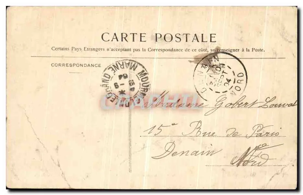 Mourmelon — Vue des Baraquements — Y. M. G. Lancey - Rückseite