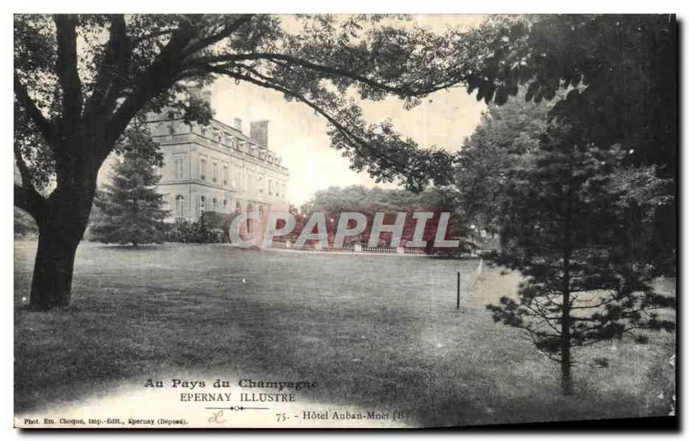 Epernay - Hôtel Auban-Moët (B) — Au Pays du Champagne, Verlag Epernay Illustre, n°75 - Vorderseite