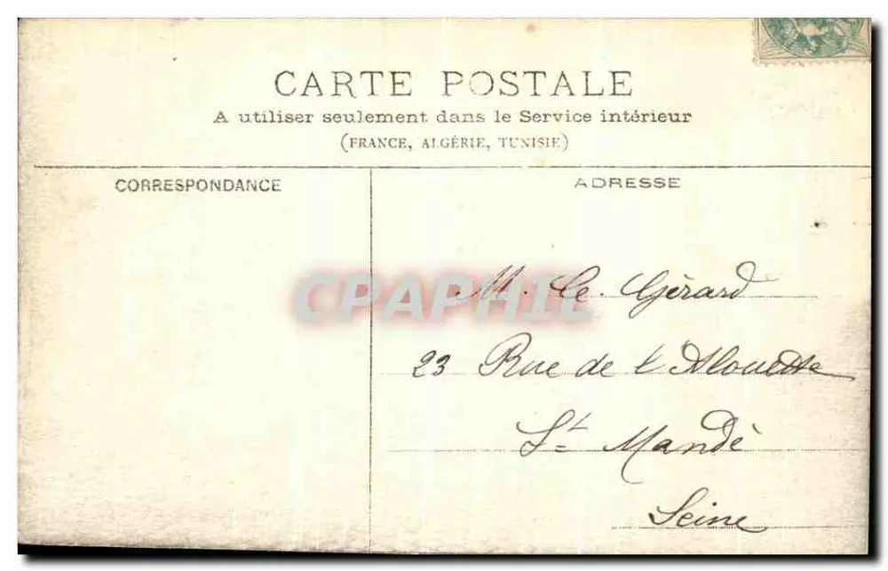 Epernay — Das Palast der Justiz — Das Gefängnis — Verlag: J. Coloque, Epernay (Deposited) - Rückseite