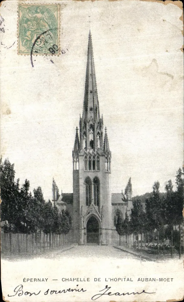 Épernay — Chapelle de l'Hôpital Auban-Moet — éditeur STAERCK Paris - Vorderseite