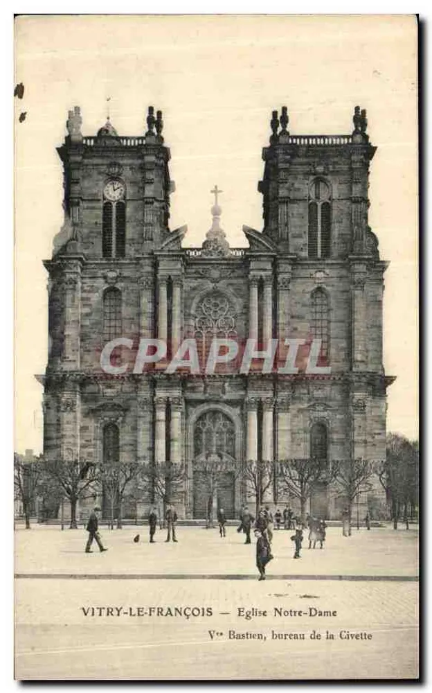 VITRY-LE-FRANÇOIS — Kirche Notre-Dame — V° Bastien, Bureau der Civette - Vorderseite