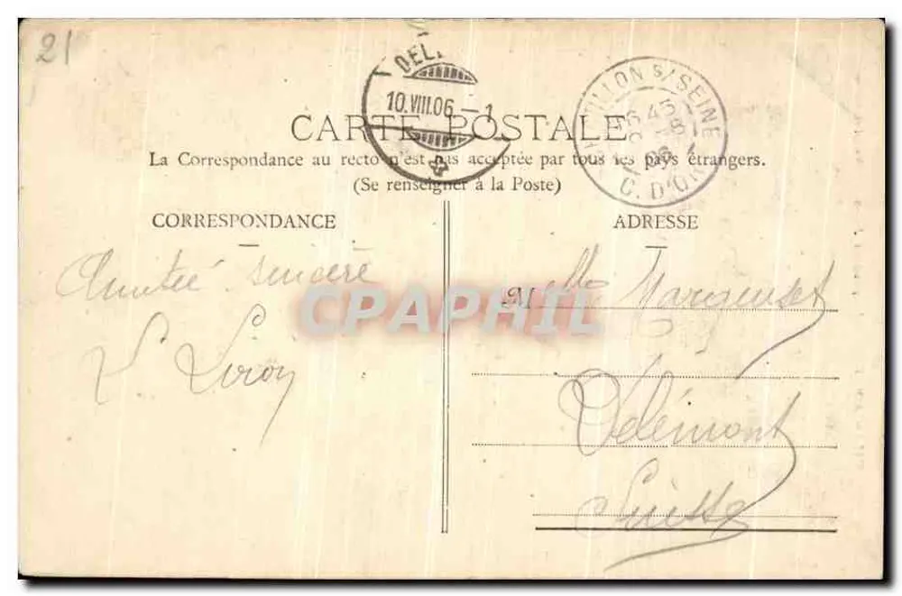 Chaumont — A Igreja de São João — Editor Mailliefort - Verso