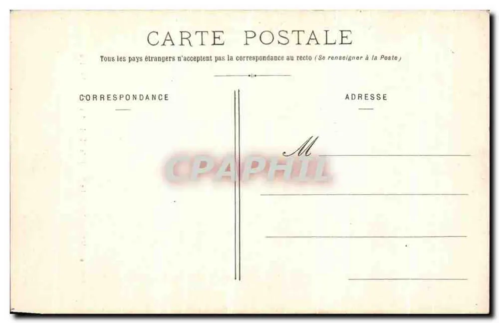 Chaumont - Der Portal der Kirche Saint-Jean-Baptiste — Cliché A. Pourtoy, Verlag Nr. 6 - Rückseite