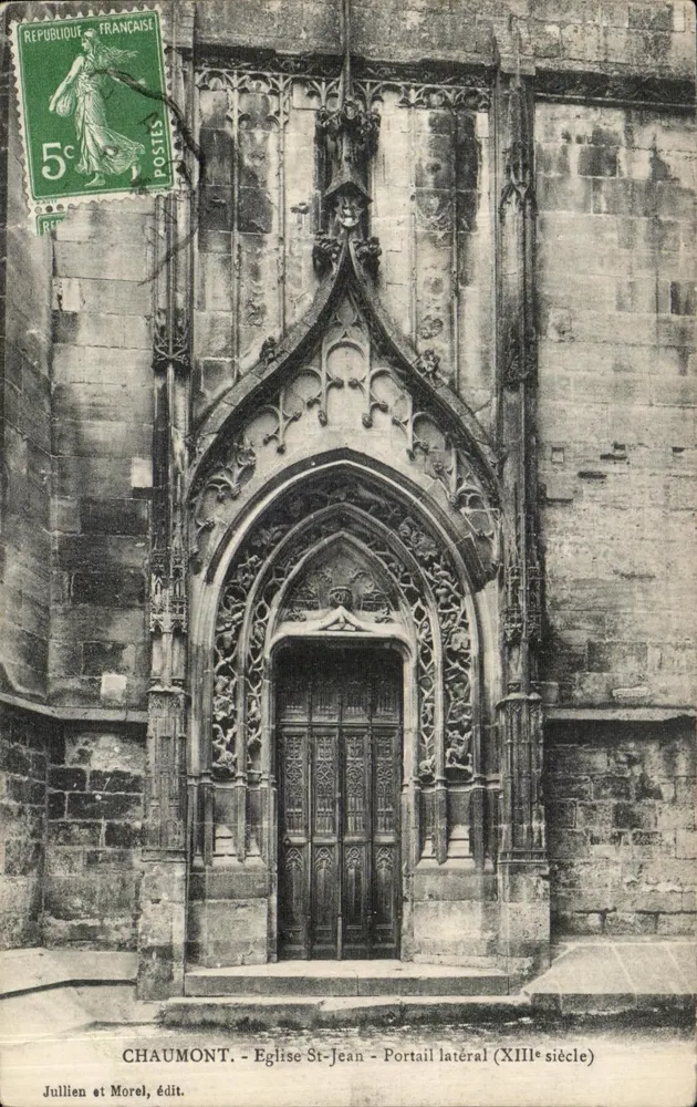 Chaumont - Kirche St-Jean - Seitenportal (13. Jahrhundert) — Jullien et Morel, Verlag - Vorderseite