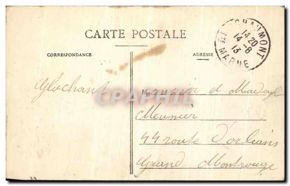 Chaumont - O Viaduto — altura 53 m, comprimento 654 m — Edit. Julien et Morel - Verso