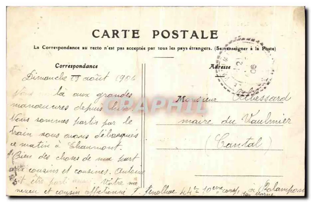 El Viaducto de Chaumont — Alta Marna — Cliché A. Pourtoy, editor n°173 - Reverso