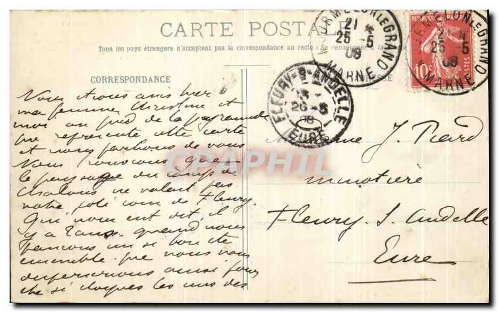 Camp de Châlons - A Pirâmide — editor Livraria Militar Guérin, Mourmelon - Verso
