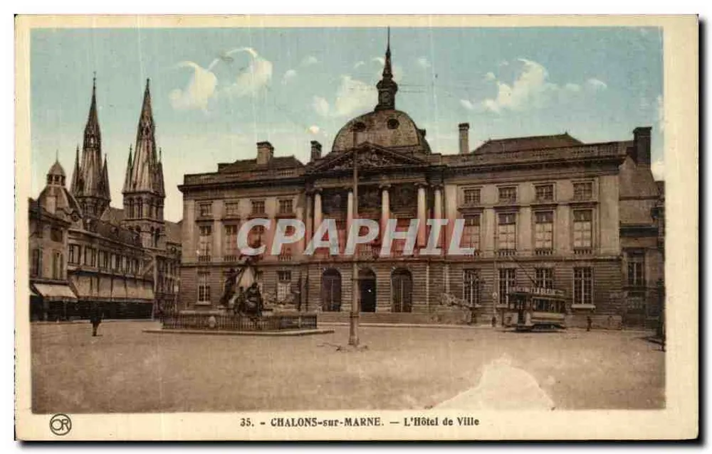 Chalons-sur-Marne — Das Rathaus — Éditions Artistiques OR. Brueil - Vorderseite