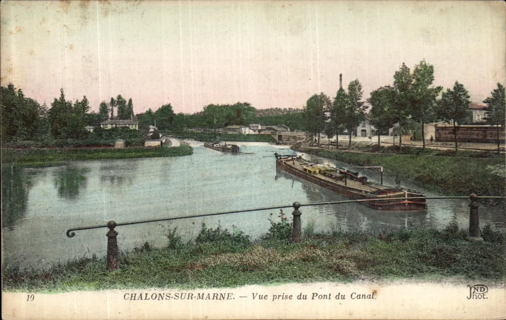 Chalons-sur-Marne — Ansicht vom Kanalbrücke — JND Phot. - Vorderseite