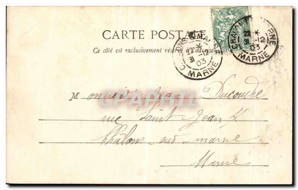 Châlons-sur-Marne — Alte Festungen - Das Bastion Mauvilain — G. Durand, phot. Châlons - Rückseite