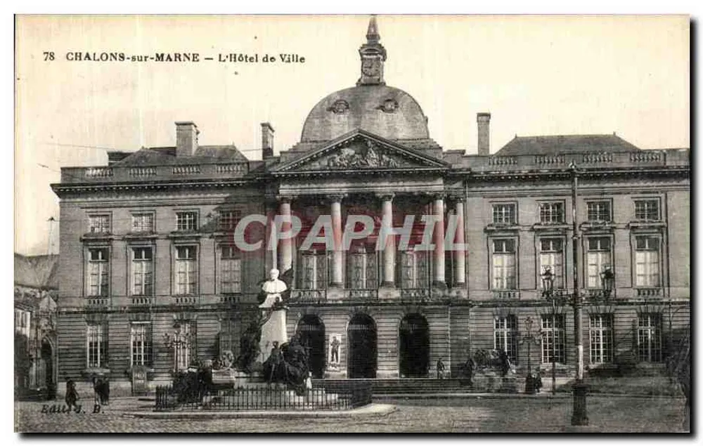 Chalons-sur-Marne — Das Rathaus — Verlag J. B. - Vorderseite