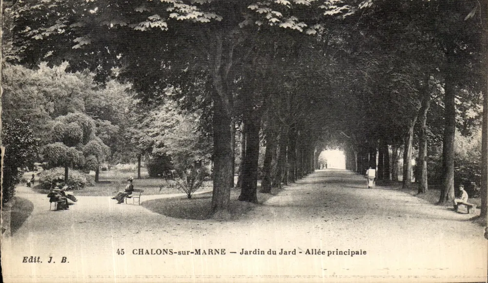 Chalons-sur-Marne — Jardin du Jard — Hauptstraße — Edit. J. B. - Vorderseite