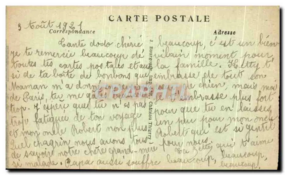 Chalons-sur-Marne — Jardin du Jard — Hauptstraße — Edit. J. B. - Rückseite