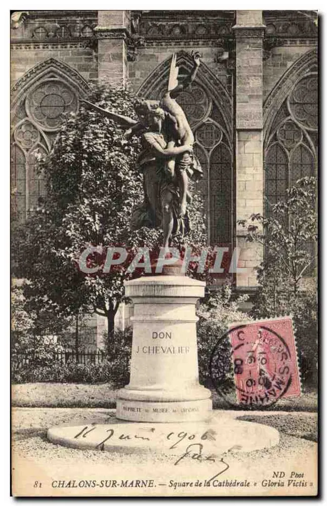 Chalons-sur-Marne — Square de la Cathédrale — ND Phot Gloria Victis - Vorderseite