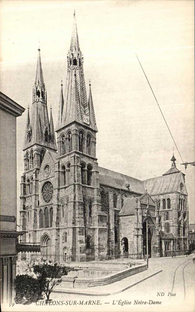 Chalons-sur-Marne — Ansicht der Kirche Notre-Dame — ND Poot, n°59 - Vorderseite