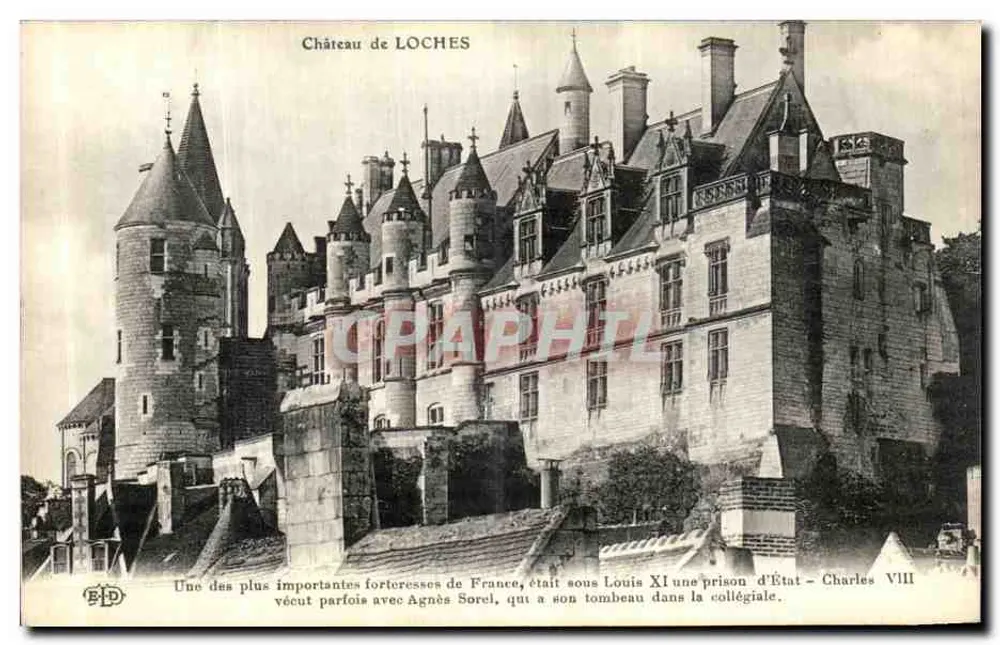 Castelo de LOCHES — Editor B.D. — Número de série não visível - Frente