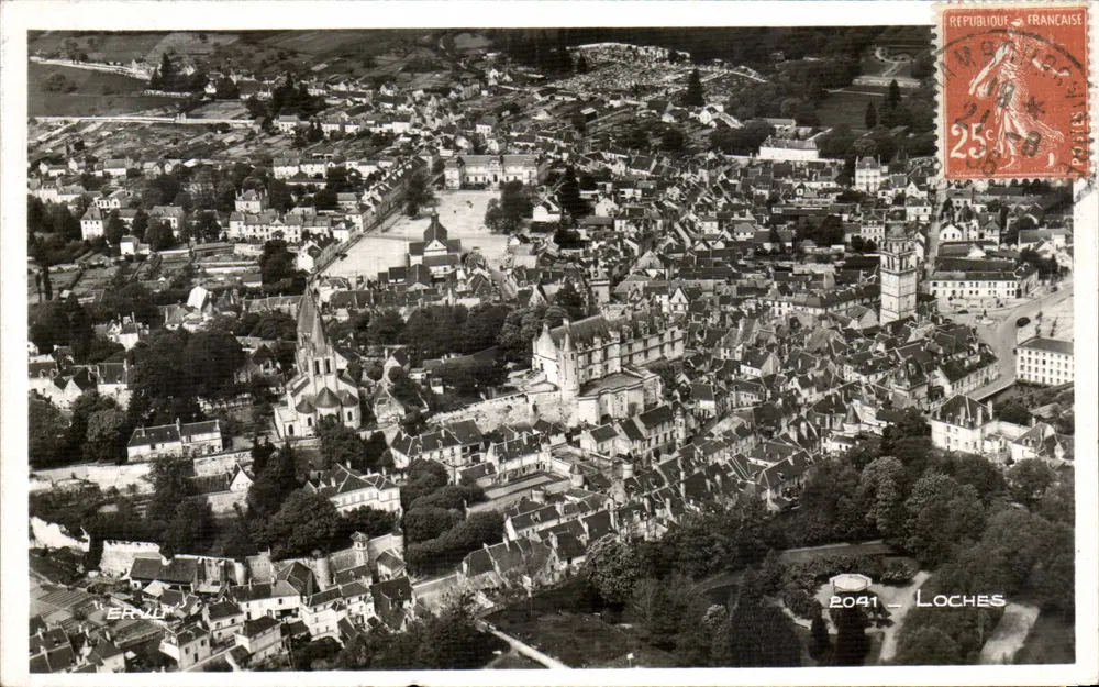 Loches — vista aérea — Vues Aériennes de France - Frente