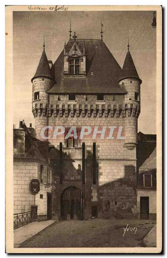 Schloss Loches — feudale Turm des 15. Jahrhunderts — Edition d'Art YVON - Vorderseite