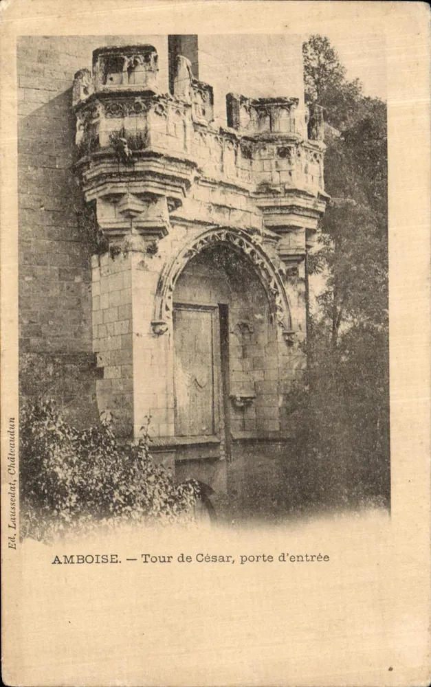 Amboise — Torre de César, porta de entrada — Ed. Lausselaudon - Frente