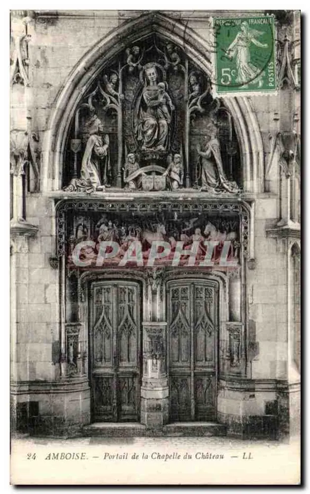 Amboise — Portal der Kapelle des Schlosses — LL - Vorderseite