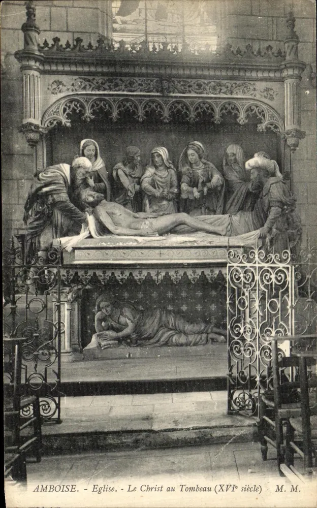 Amboise - Kirche - Christus am Grab (16. Jahrhundert) - M. M. - Vorderseite