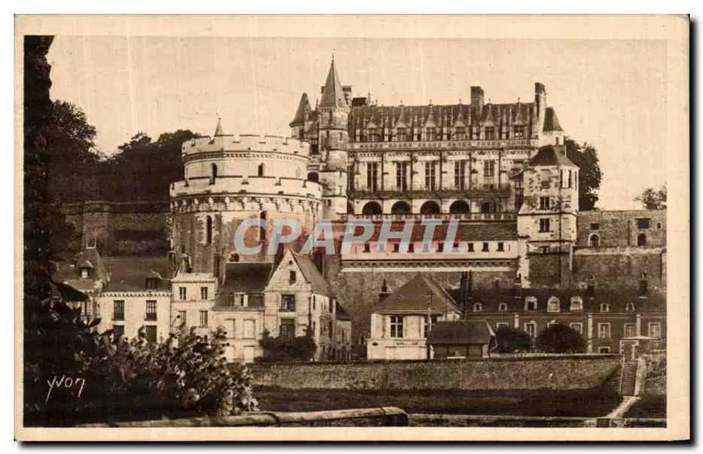 Castelo de Amboise — Castelos da Loire — Edição de Arte YVON, Paris - Frente