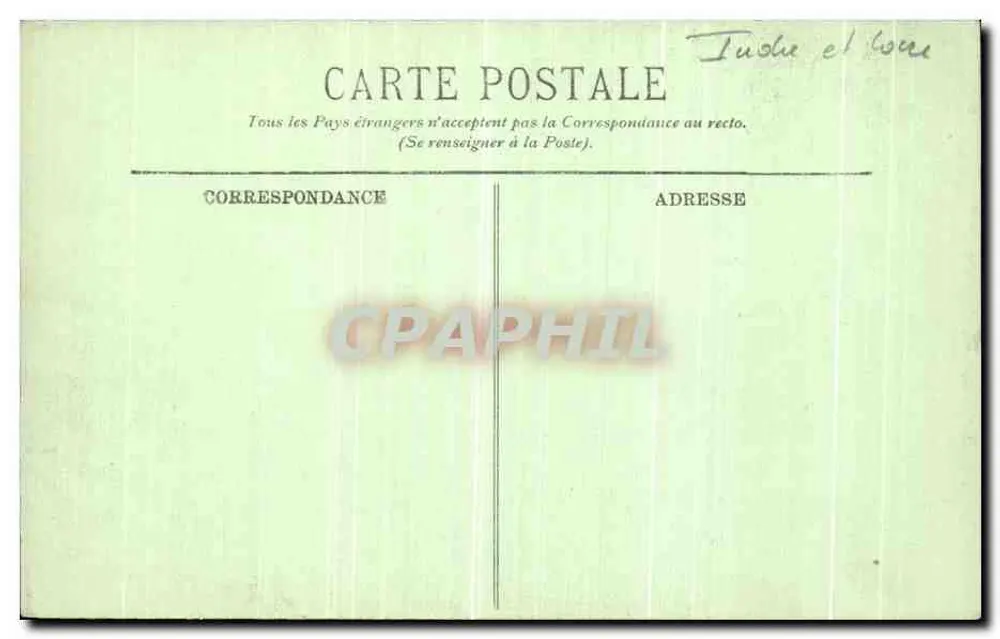 Tours — O Hotel Gonin — LL. n°73 - Verso