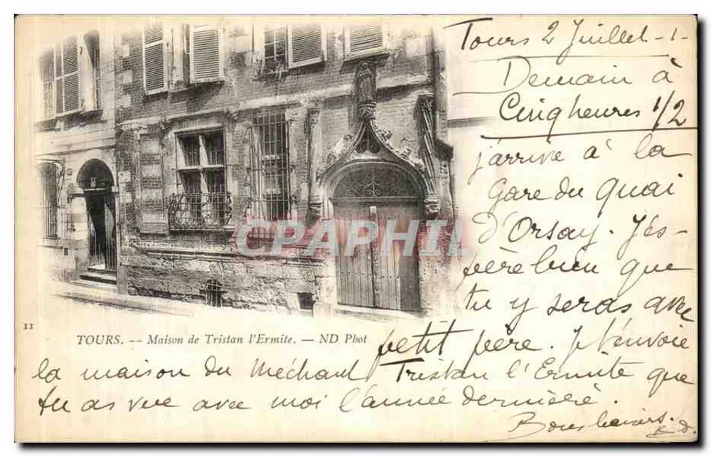 Tours — Casa de Tristan l'ermite — ND Phot - Frente