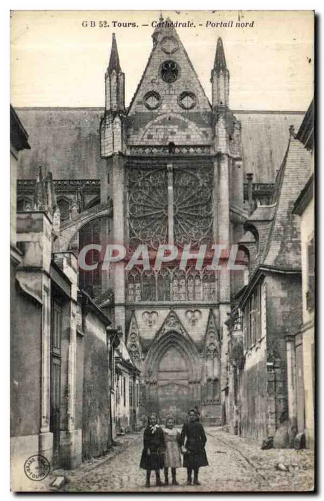 Tours — Kathedrale — Nordportal — G.B. 52 - Vorderseite