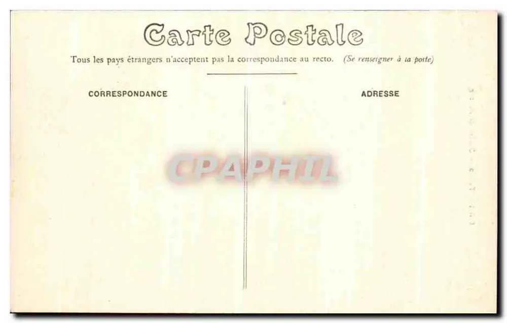 Tours — Estátua de Balzac — H. de Balzac — editor Grand Bazar Tours, n° GB 115 - Verso