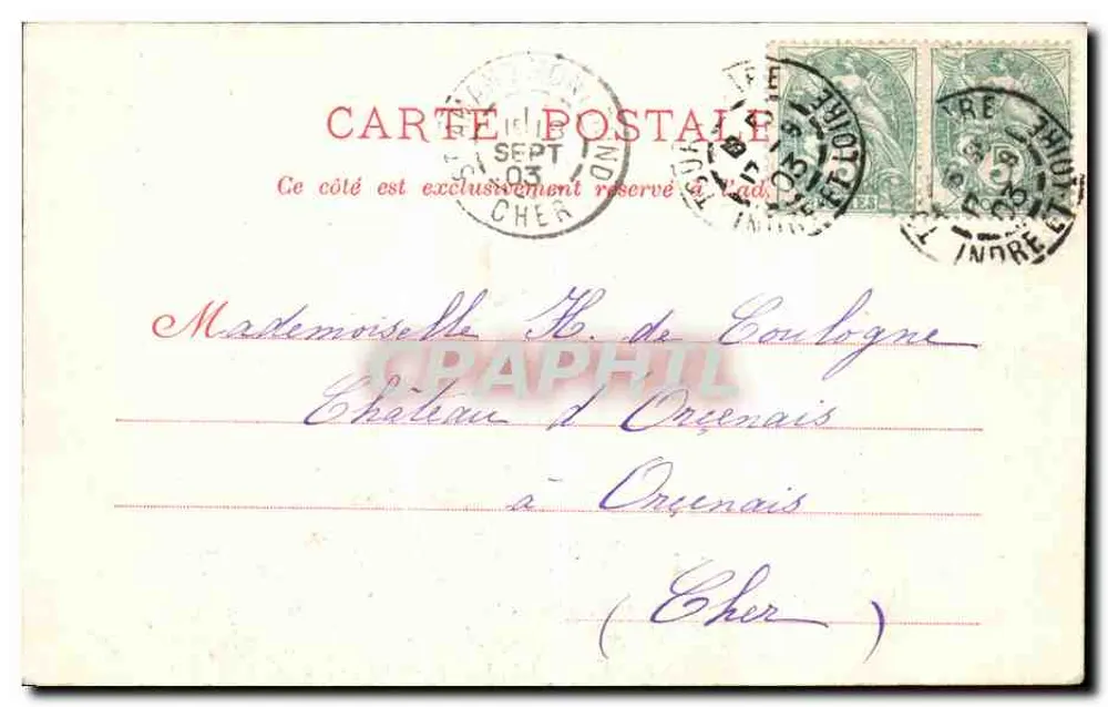 Tours - Alte Häuser, Place Foire-le-Roi — Verlag Bois & Charrême, Nr. 18 - Rückseite
