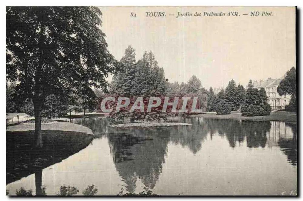 Tours — Jardim das Prébendas d'Ôe — ND Phot. - Frente