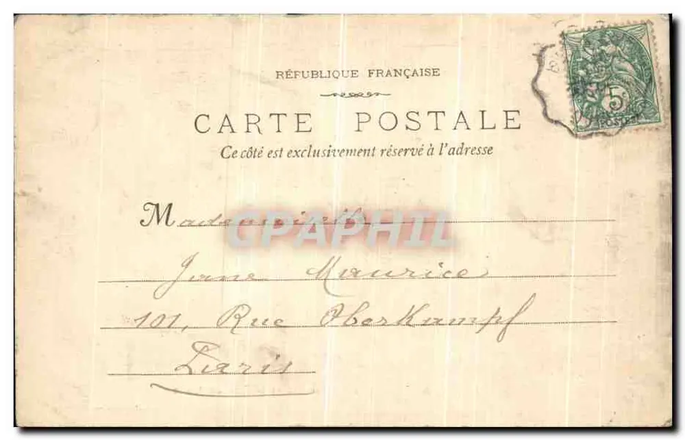Bassèges - La Fayette - Le Mas du Soulier und Le Mas de l'île — J. Gascuel fot. Bassèges - Rückseite