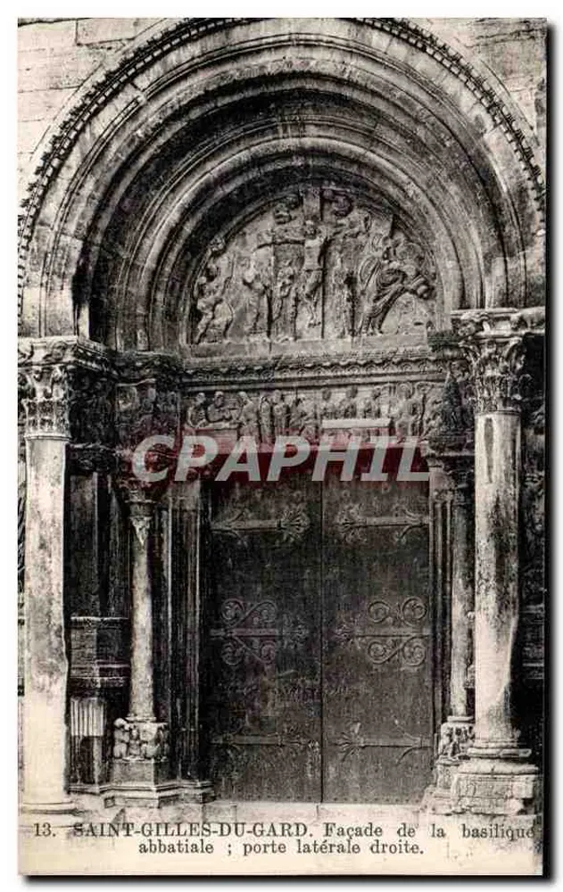 Saint-Gilles-du-Gard — Fassade der Abteibasilika; rechte Seitenportal — n°13 - Vorderseite