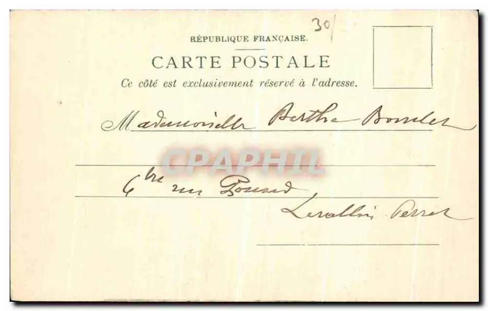 Nîmes — Estátua de Alphonse Daudet — Maison Universelle, Nouvelles Galeries, Nîmes - Verso