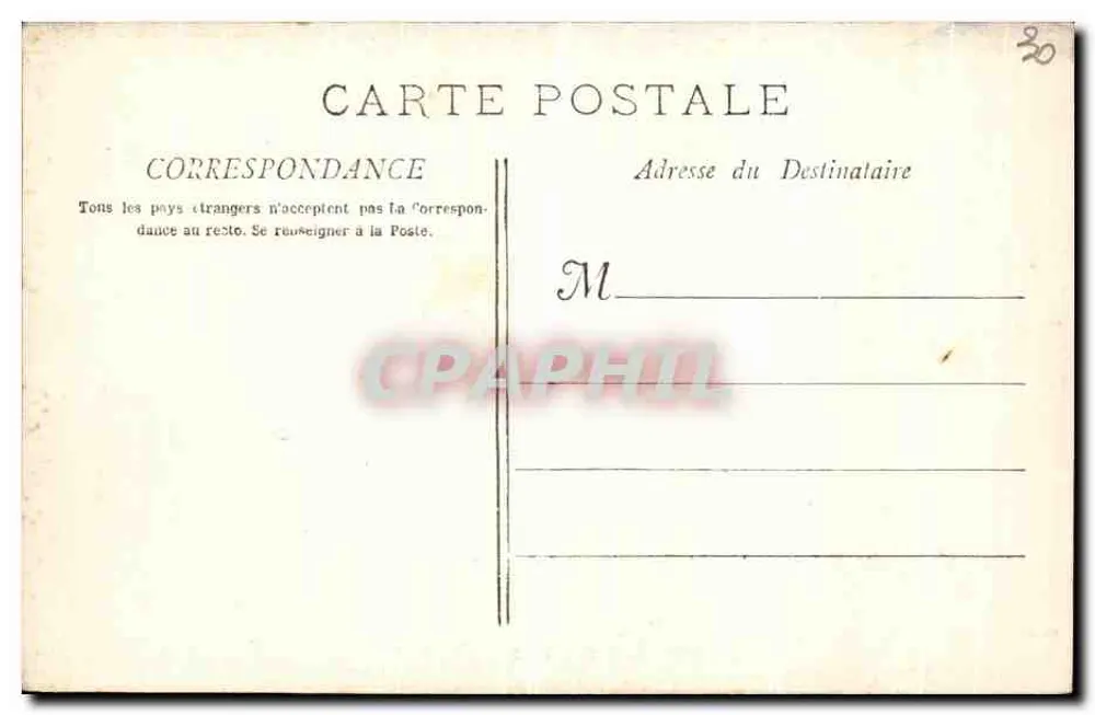 Nîmes - A Porta de Augusto — Fototipo E. Lacour — Marseille, n° 177 - Verso