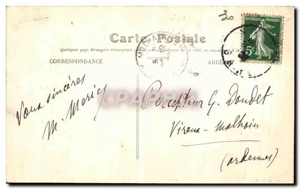 As Fontes Romanas — Jardim das Tuileries — Editor: G. Durand - Verso