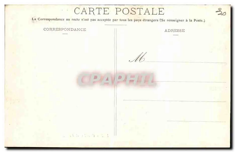 Nîmes. Ensemble des Jardins de la Fontaine — Edition Granier et Pilon, Nr. 69 - Rückseite